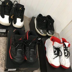 Bundle Lot of 4 Nike Air Jordan for Kids, all Size US 10c, 505839-010, 414581-10